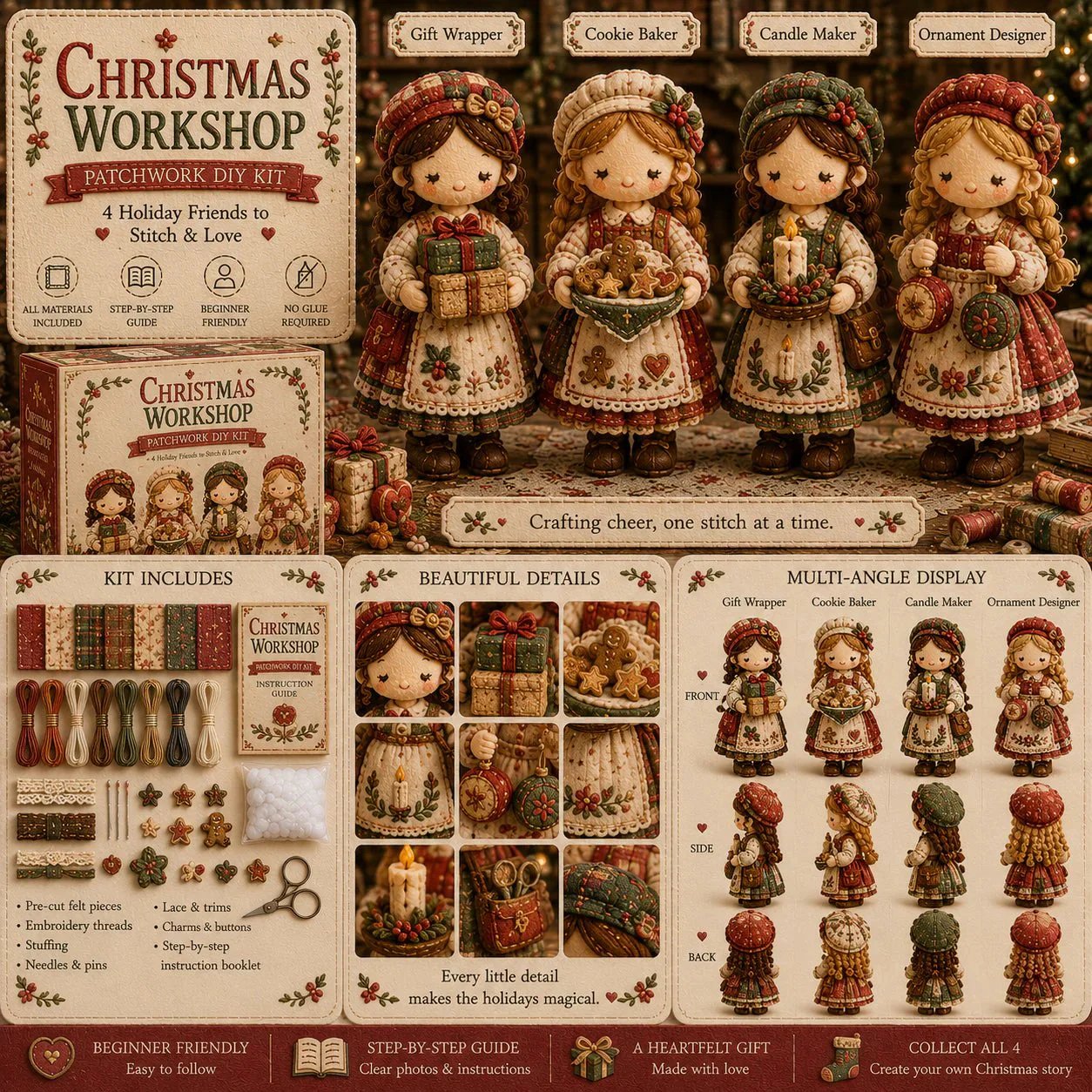 💕Hot Sale❤️🔥Tiny Worlds Collection – Patchwork DIY Kit Series