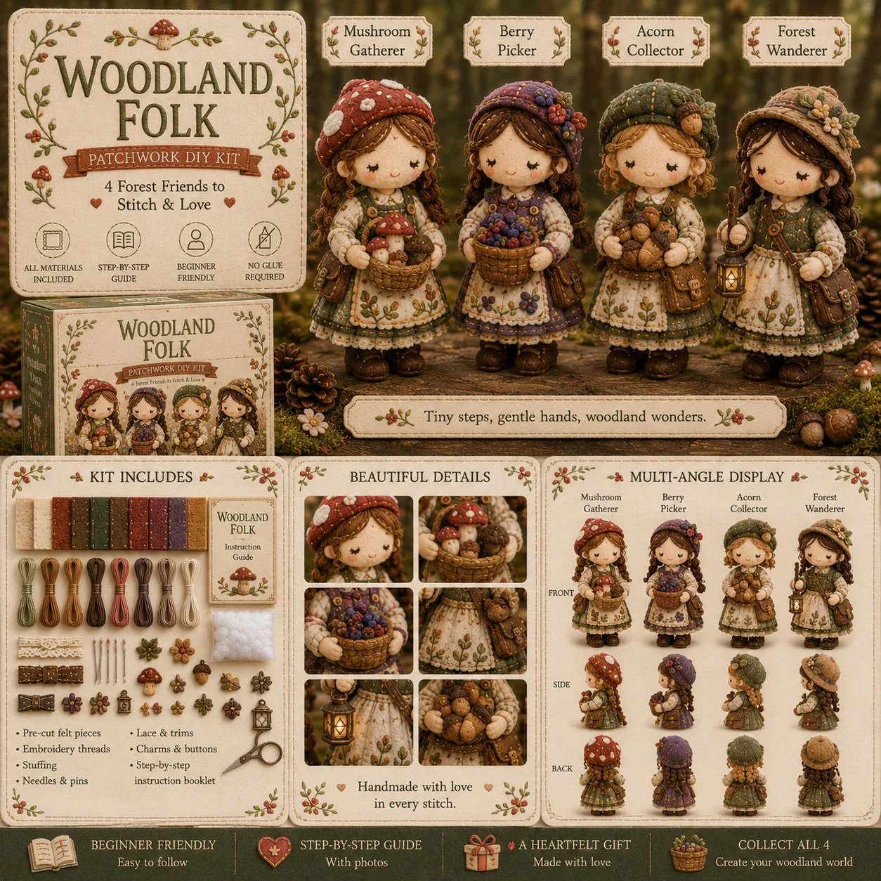 💕Hot Sale❤️‍🔥Tiny Worlds Collection – Patchwork DIY Kit Series