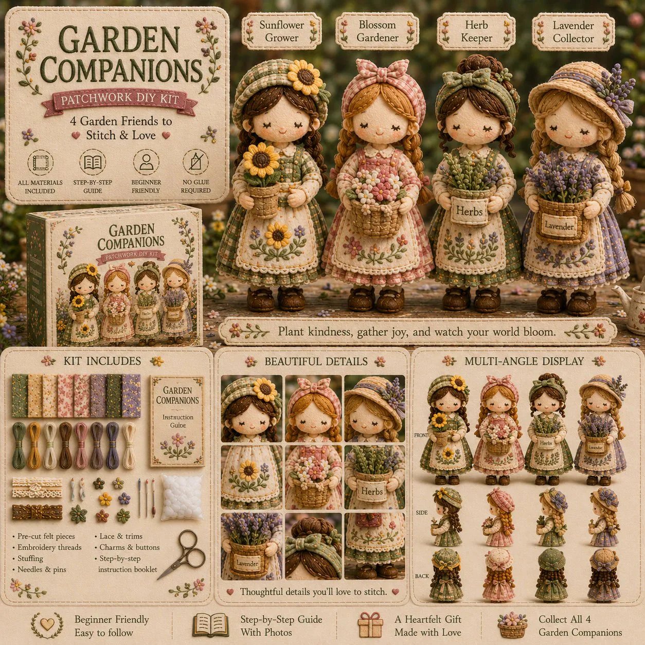💕Hot Sale❤️‍🔥Tiny Worlds Collection – Patchwork DIY Kit Series
