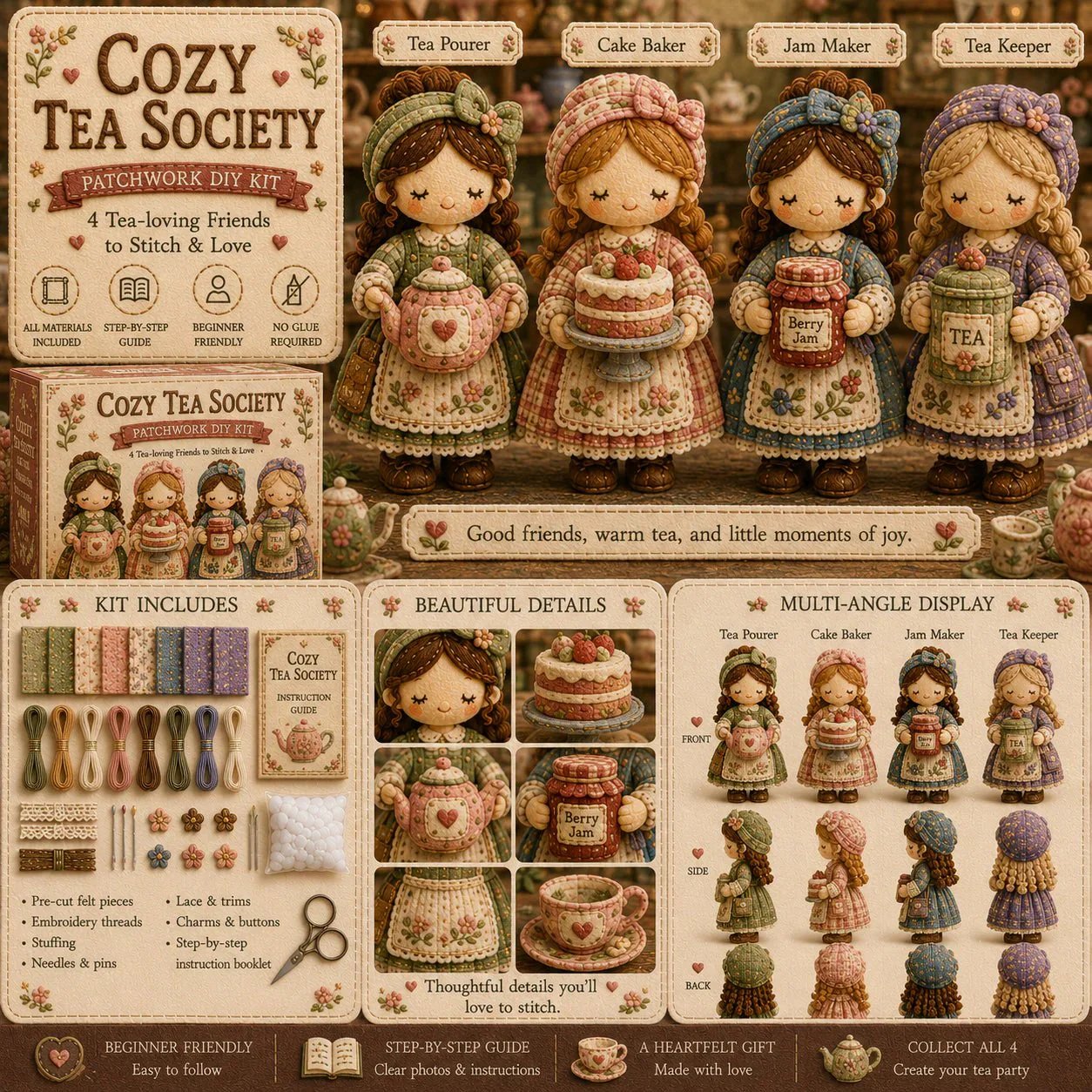 💕Hot Sale❤️‍🔥Tiny Worlds Collection – Patchwork DIY Kit Series