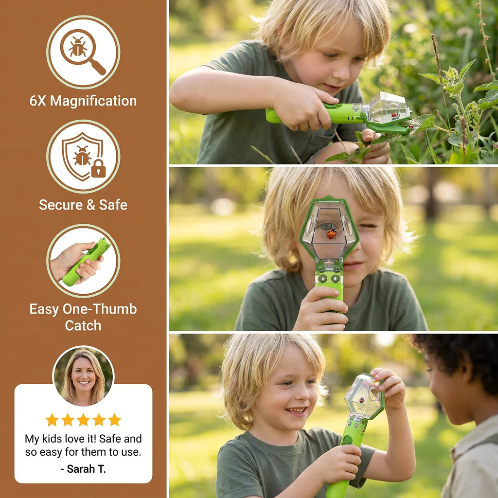 Kids Bug Catcher with 6X Magnifier