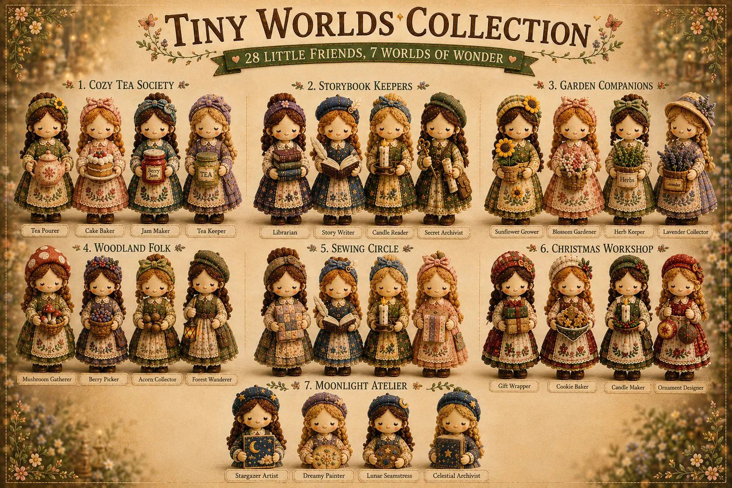 💕Hot Sale❤️‍🔥Tiny Worlds Collection – Patchwork DIY Kit Series
