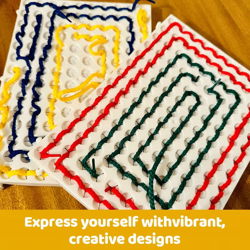 🔥Sensory Calm Down Threading Boards
