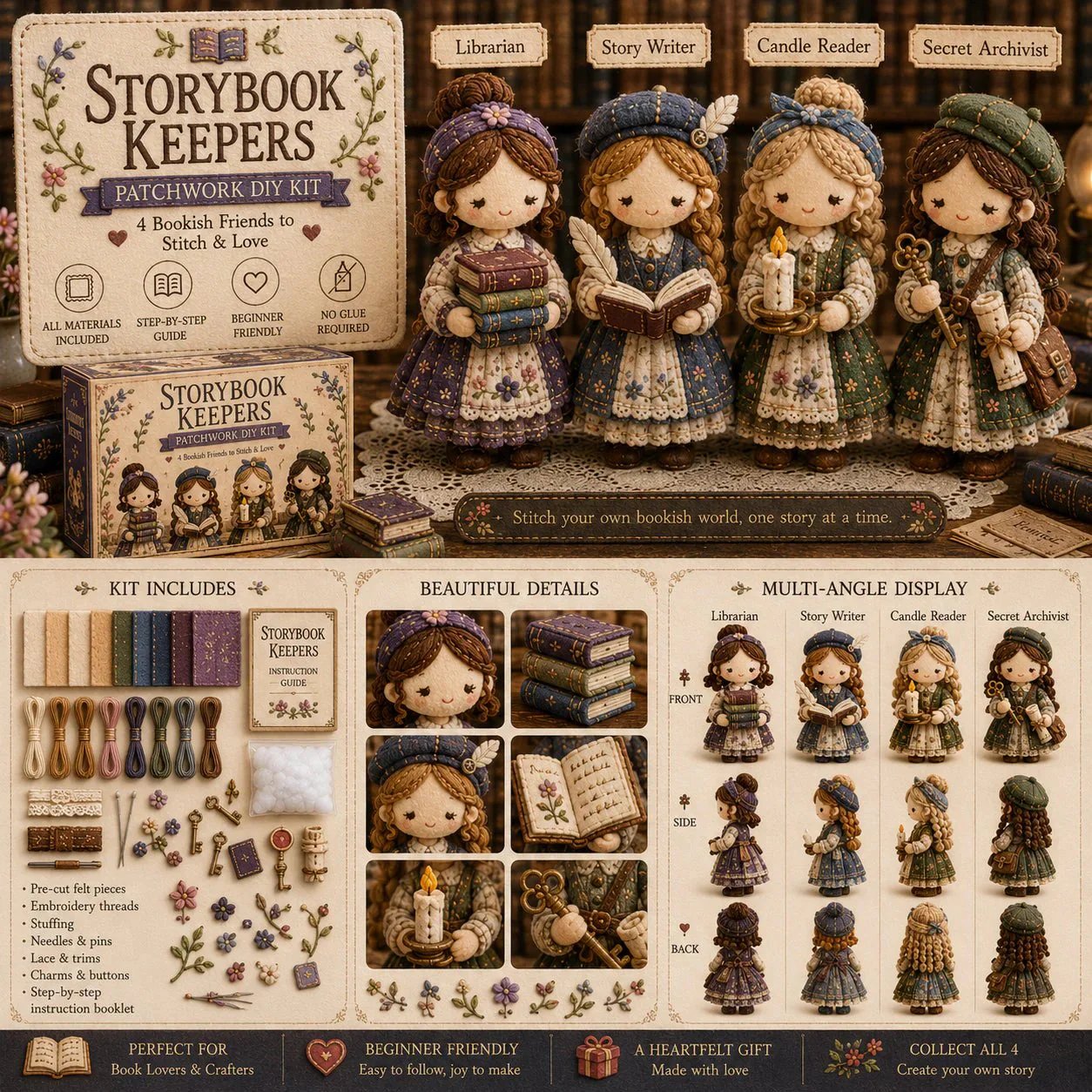 💕Hot Sale❤️‍🔥Tiny Worlds Collection – Patchwork DIY Kit Series